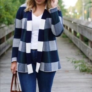 Mod Cloth checkered cardigan
